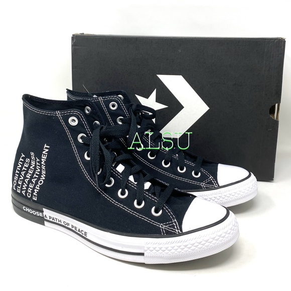 Converse Ctas High Top Canvas Black Men’s Sneakers - Picture 4 of 10